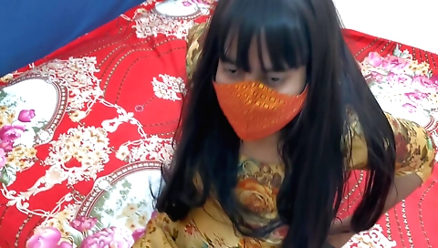 Indian video with a hot brunette hawt and hairy pussy